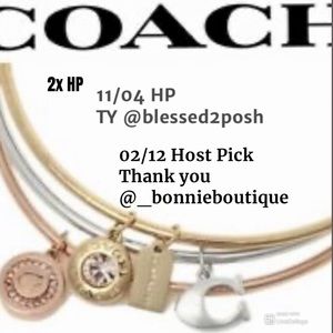 02/12&11/4 HP 🥳NWT Coach 3 bangle bracelet Small